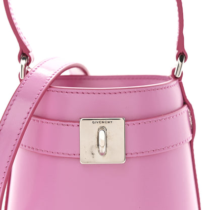 Givenchy Box Calfskin Micro Shark Lock Bucket Bag Pink 8 of 10