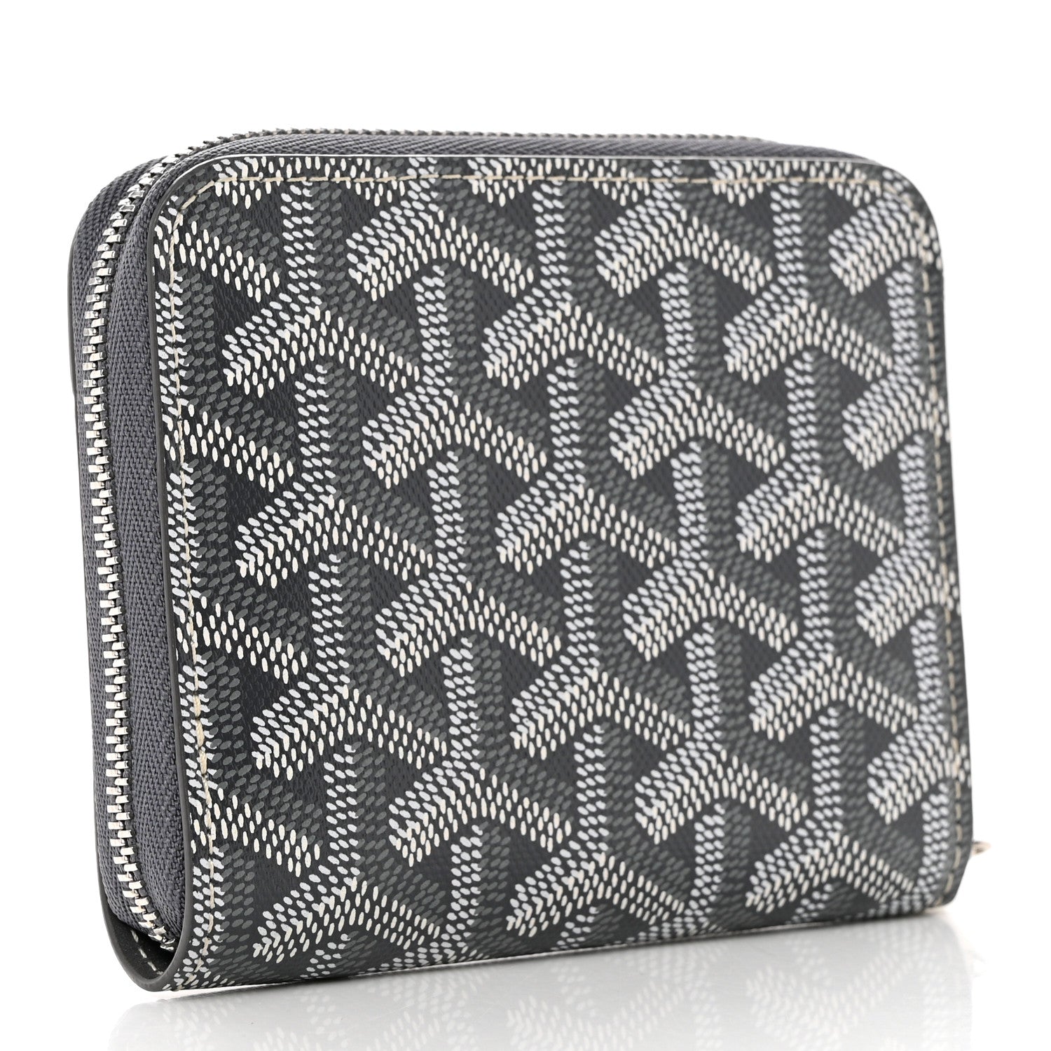 Goyard Goyardine Matignon PM Wallet Grey 3 of 6