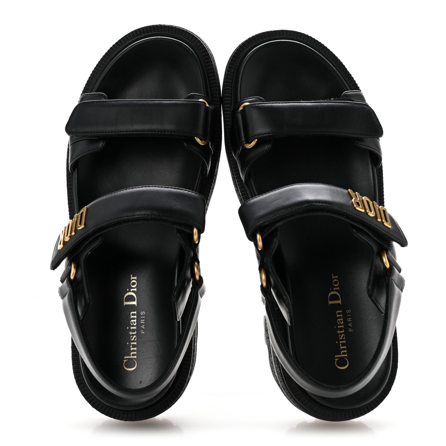 Lambskin Dioract 10mm Sandals 38 Black