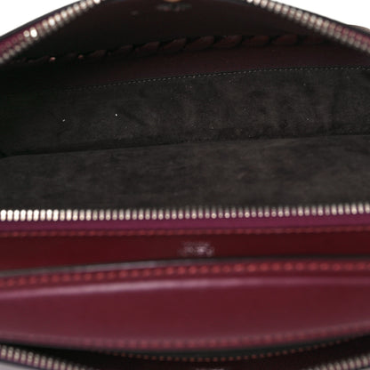Fendi Vitello Baltico Dolce Shiny Nappa Lace Up DotCom Satchel Bordeaux 14 of 21