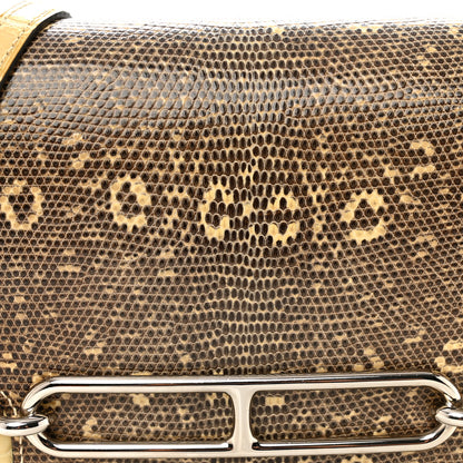 Hermes Matte Alligator Lizard Mini Sac Roulis Ombre Vanille 8 of 10