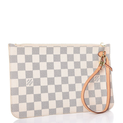 Louis Vuitton Damier Azur Neverfull MM GM Pochette 3 of 7
