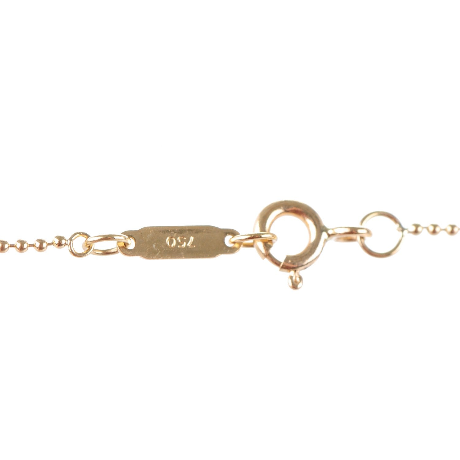 Tiffany 18K Yellow Gold Diamond Emblem Lock Pendant Necklace 6 of 7