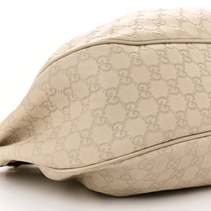 Gucci Guccissima Medium Sukey Hobo Off White 9 of 15