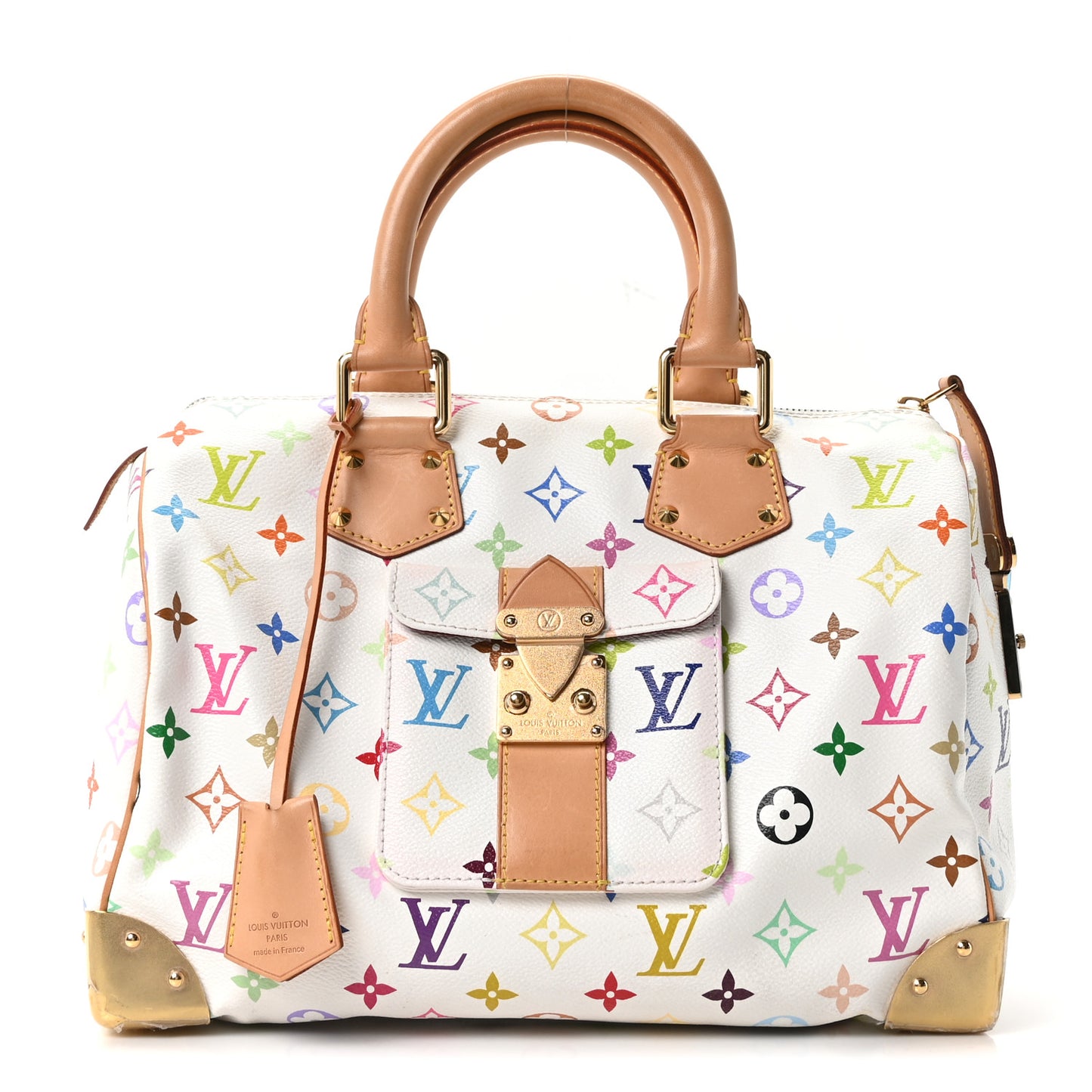 Monogram Multicolor Speedy 30 White