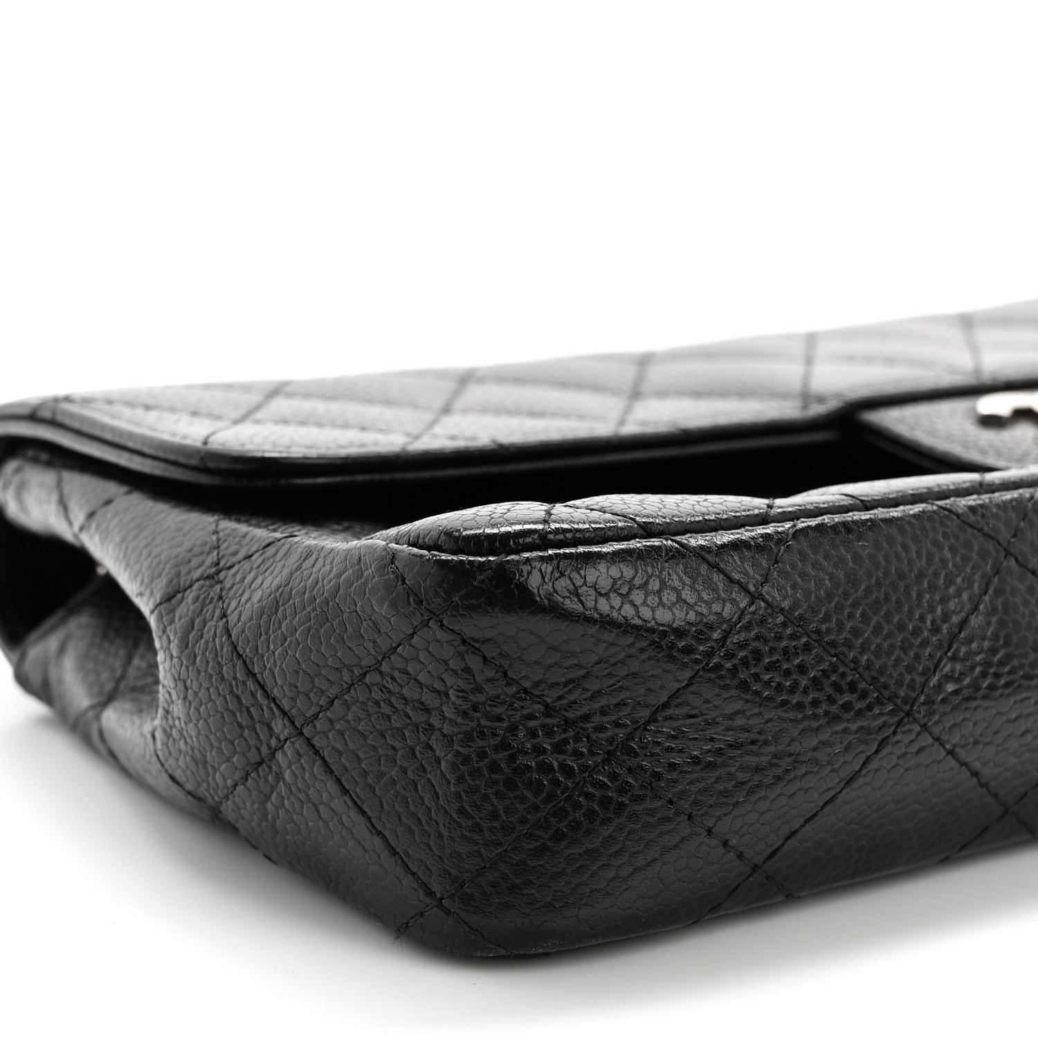 Chanel Caviar Quilted East West Flap Black 9 of 11