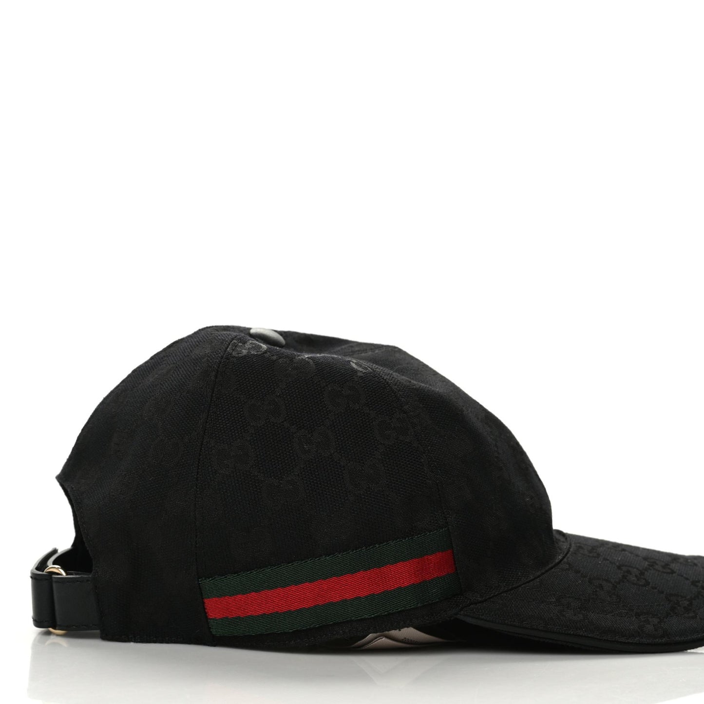 Monogram Web Baseball Hat M Black