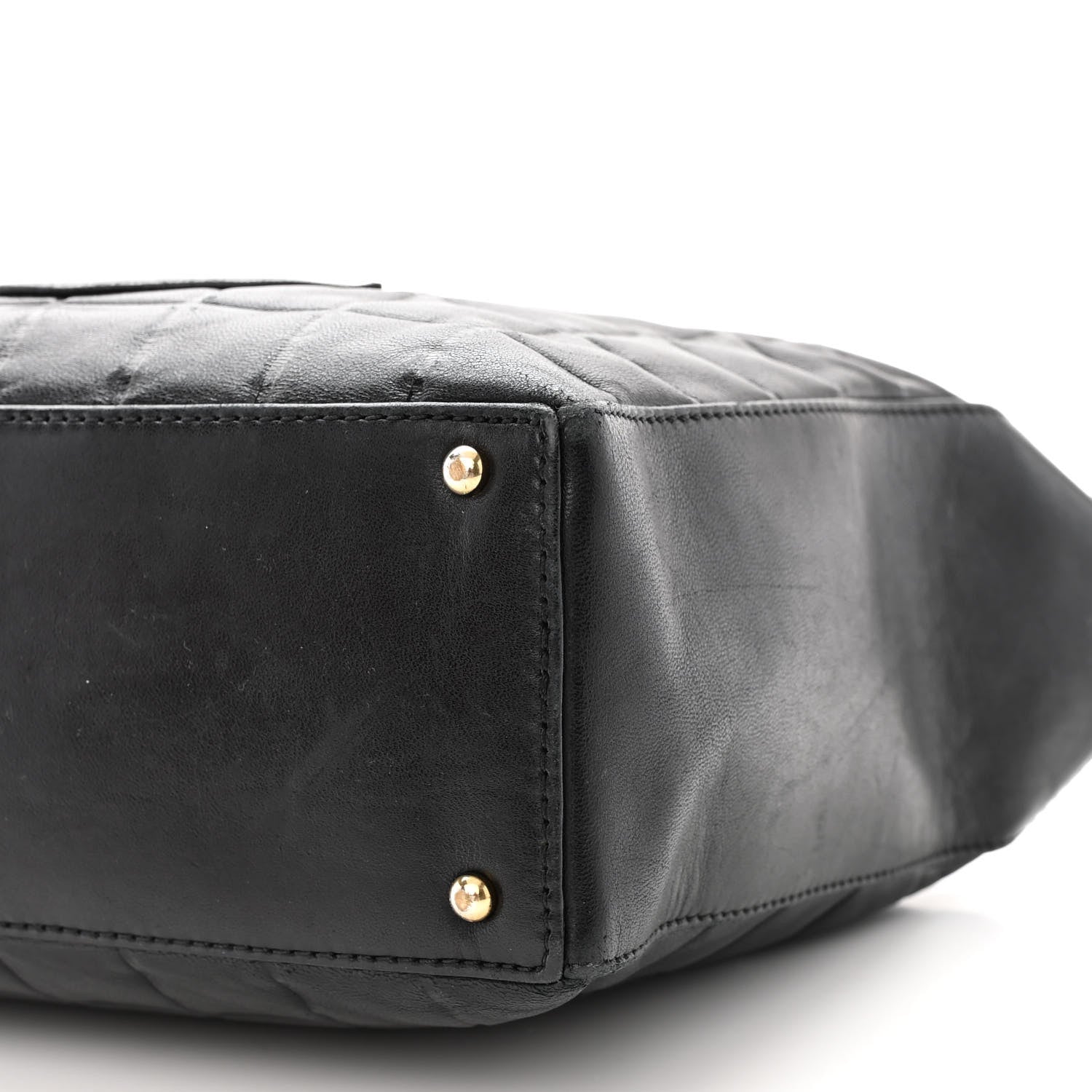 Chanel Lambskin Quilted Medium Chocolate Bar Shoulder Bag Black 10 of 11