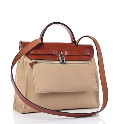 Hermes Vache Hunter Toile Herbag Zip 31 PM Trench Cuivre 3 of 10