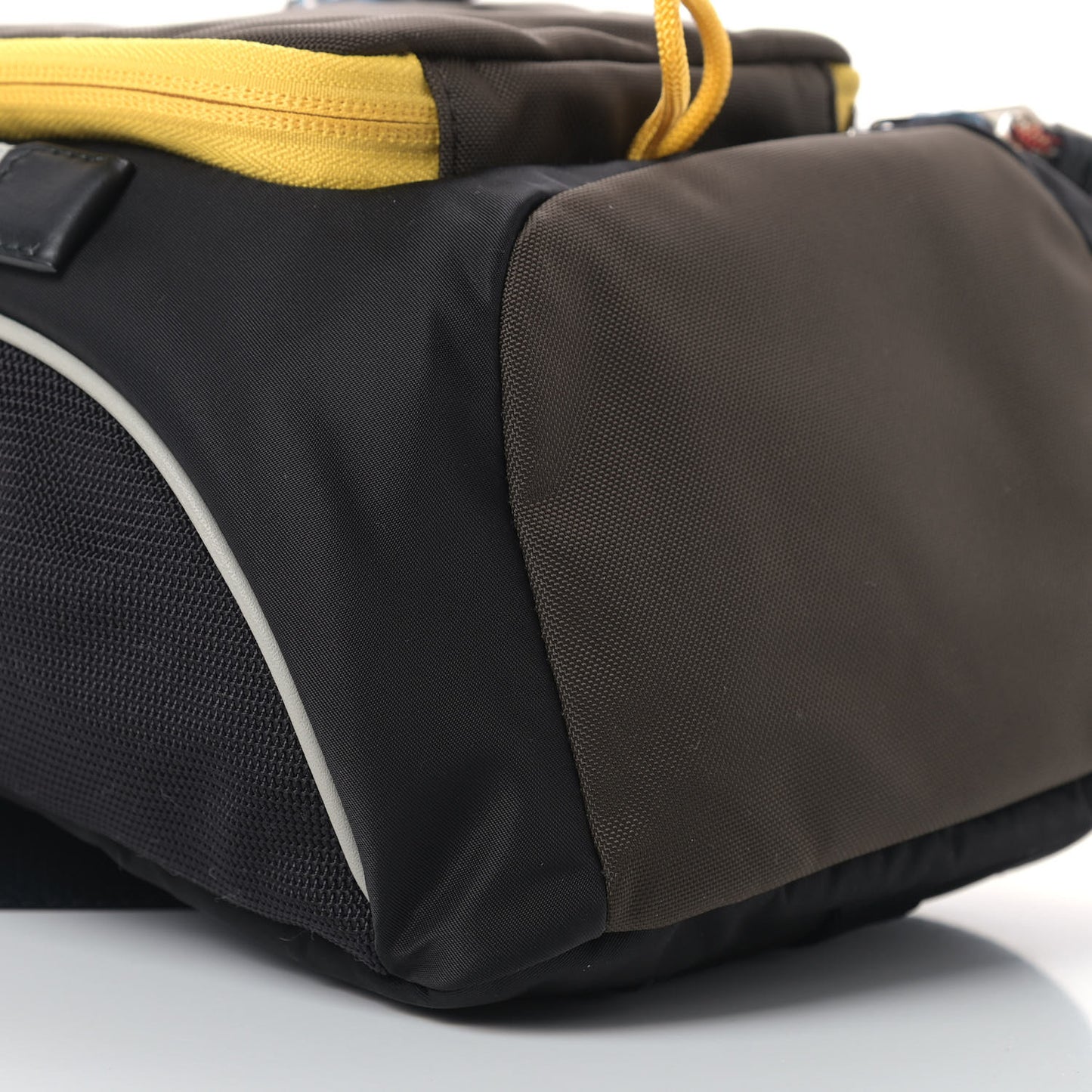 Nylon Medium Leo Sling Bag Black Yellow Grey