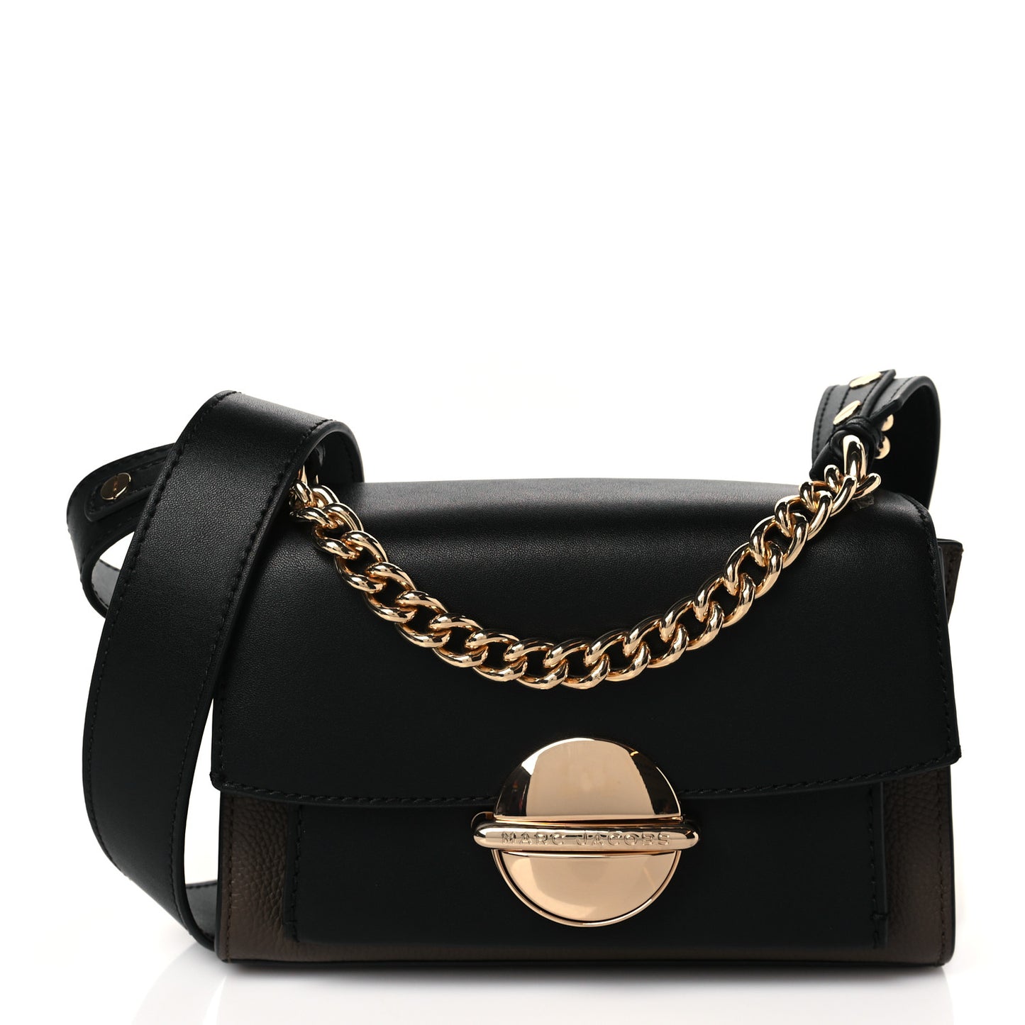 Calfskin Tuck Lock Bag Black Multicolor