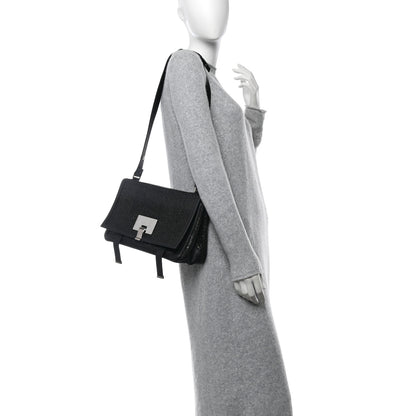 Proenza Schouler Calfskin Woven Small Lunch Bag Black 2 of 12