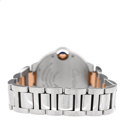 Cartier Stainless Steel 18K Pink Gold Pink Mother of Pearl 33mm Ballon Bleu De Cartier Automatic Watch 3 of 4