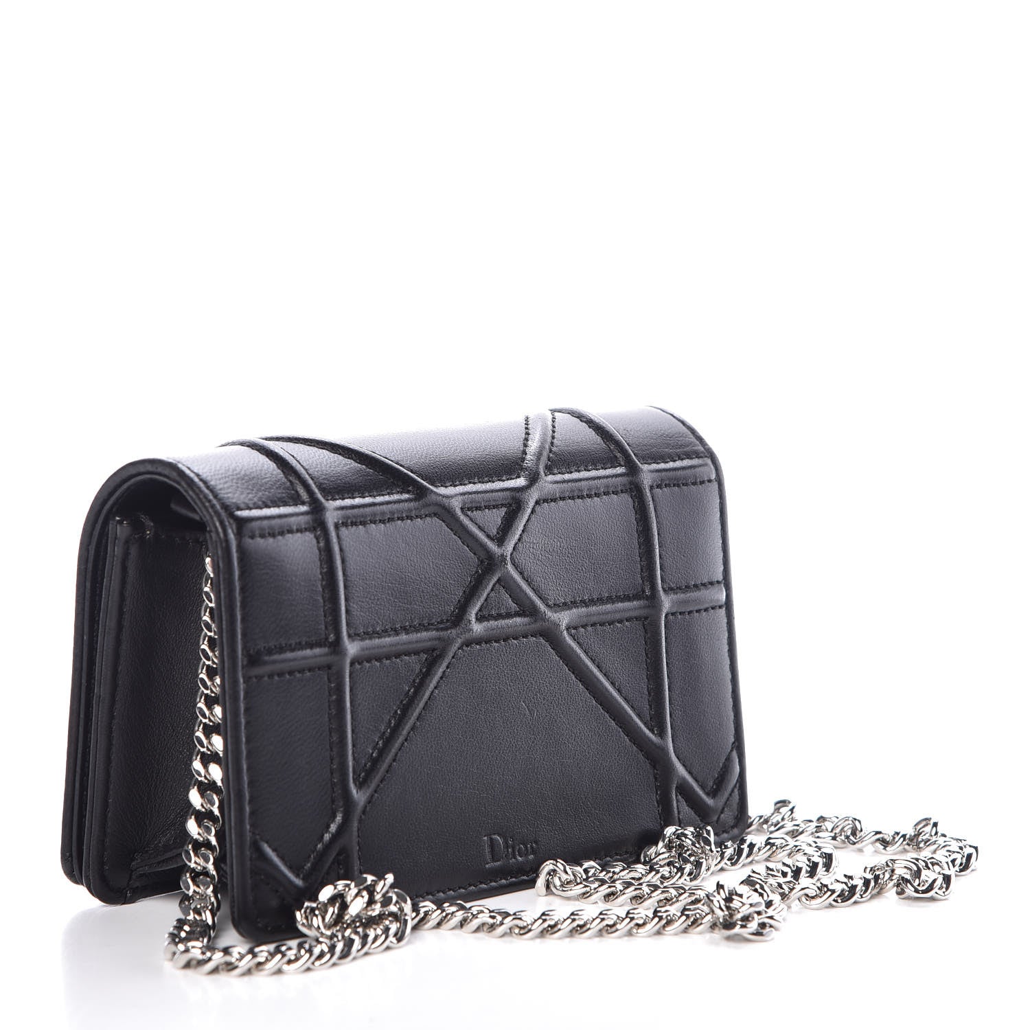 Christian Dior Lambskin Baby Diorama Flap Bag Black 3 of 8