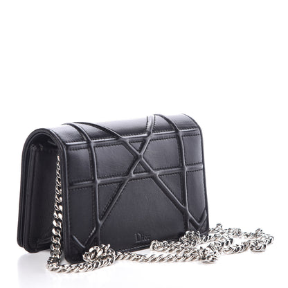 Christian Dior Lambskin Baby Diorama Flap Bag Black 3 of 8