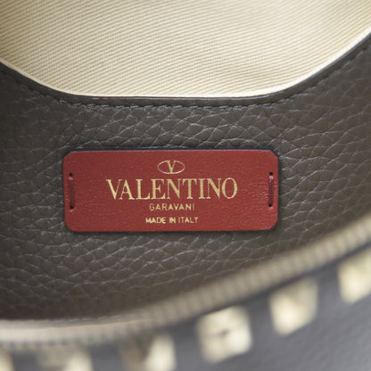 Valentino Garavani Grained Calfskin Rockstud Belt Bag 95 Graphite 5 of 9