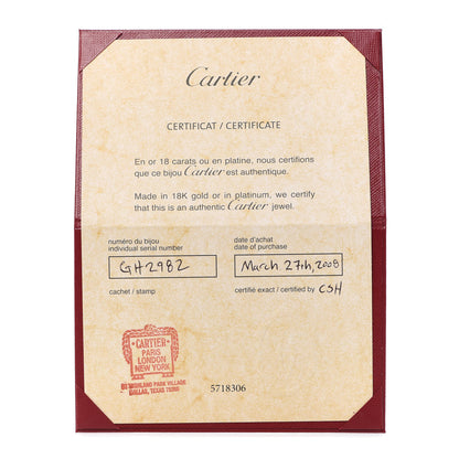Cartier 18K White Gold LOVE Cuff Bracelet 17 5 of 6