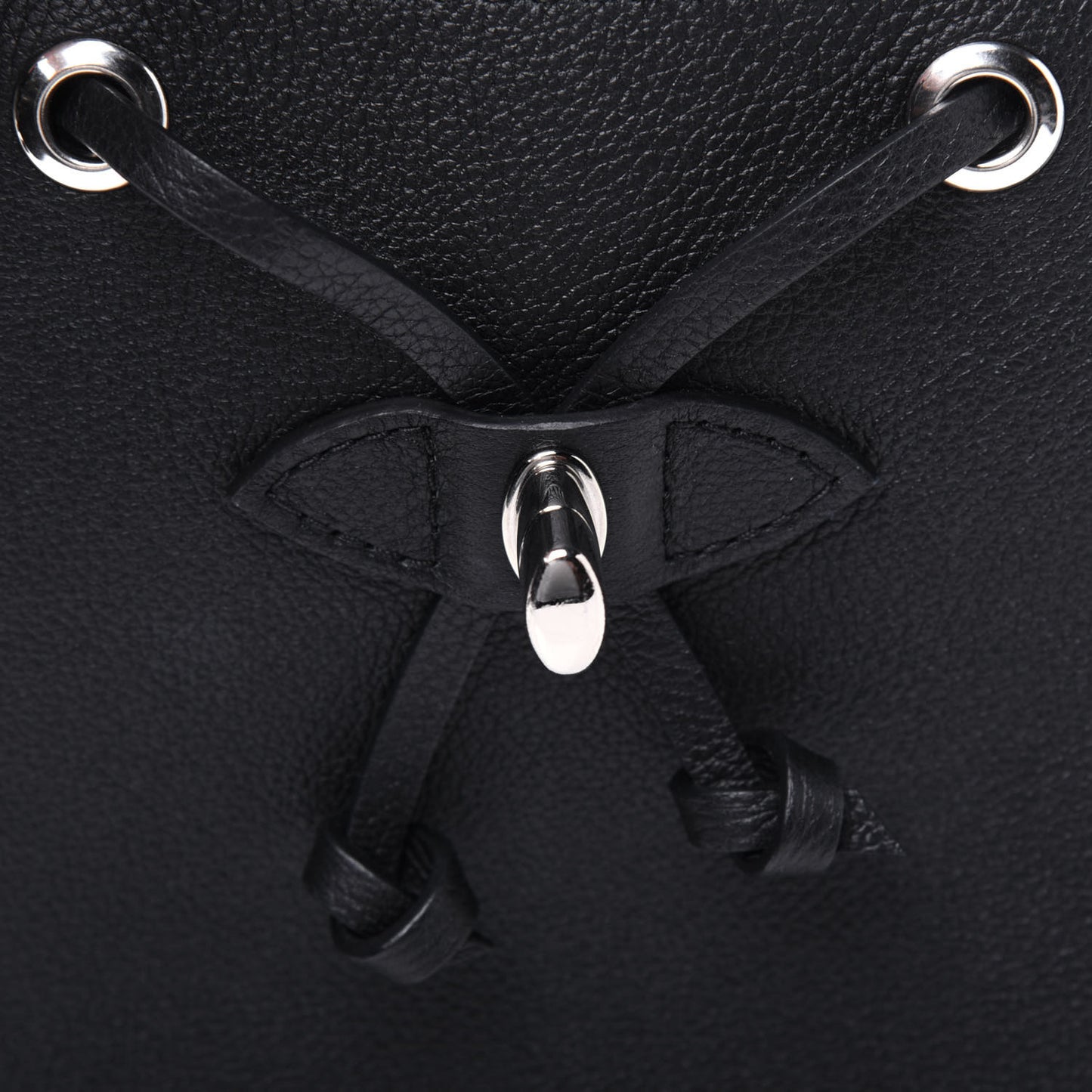 Calfskin Lockme Mini Backpack Black