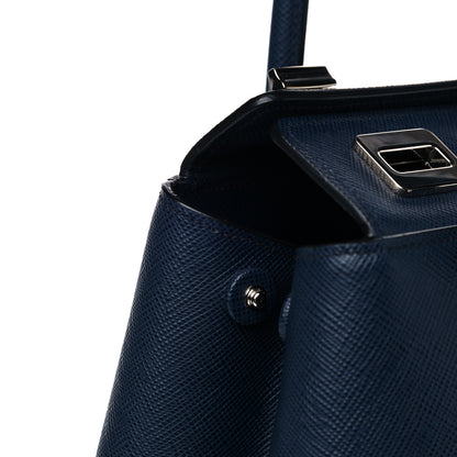 Prada Saffiano Cuir Twin Tote Baltico 11 of 11