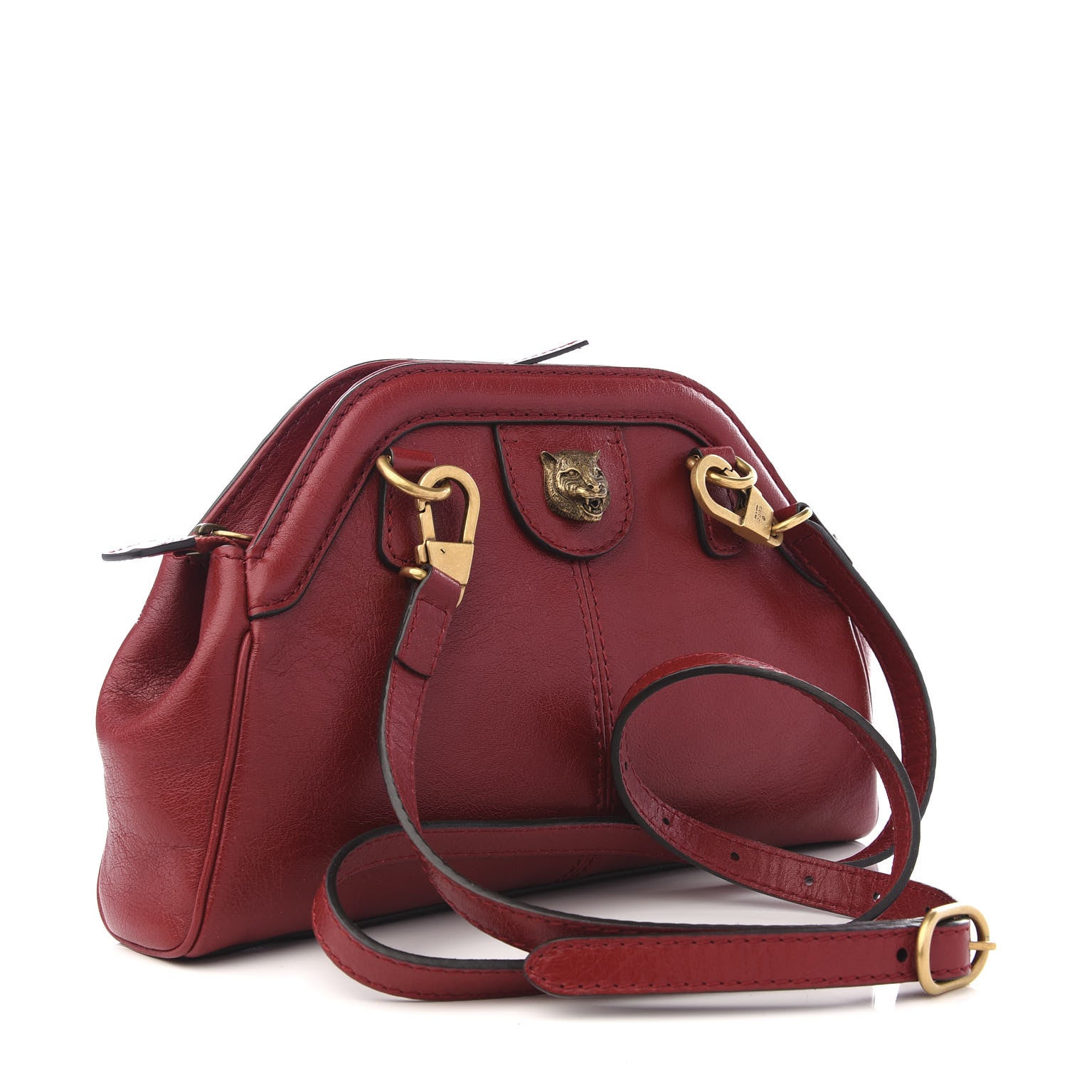 Gucci Piuma Lux Calfskin Small Re(Belle) Crossbody Bag Romantic Cerise 2 of 8