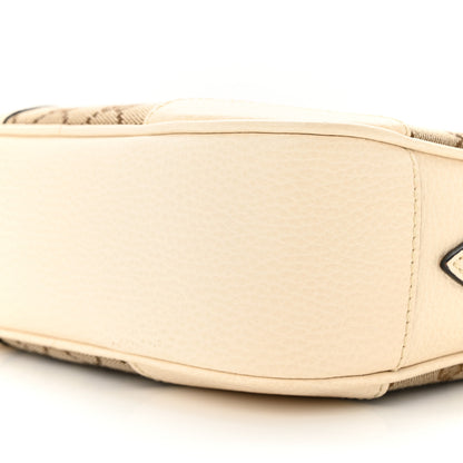 Gucci Monogram Dollar Calfskin Mini Bree Messenger Bag Beige Ebony Avoire 10 of 10
