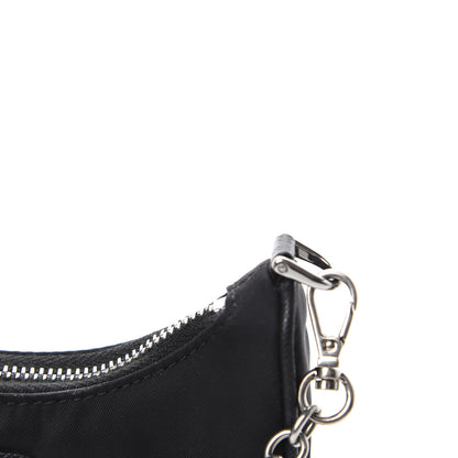 Prada Tessuto Nylon Mini Re-Edition 2000 Shoulder Bag Black 10 of 13
