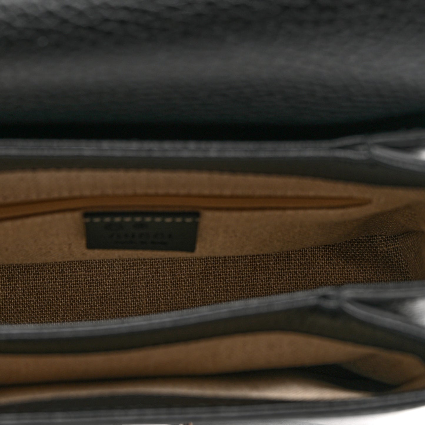 Dollar Calfskin Interlocking G Crossbody Bag Black