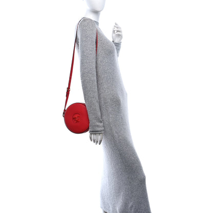Versace Calfskin La Medusa Round Camera Bag Red 2 of 9