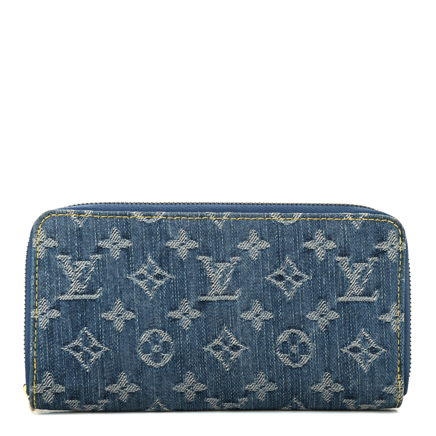 Louis Vuitton Monogram Denim Zippy Wallet Blue 1 of 7