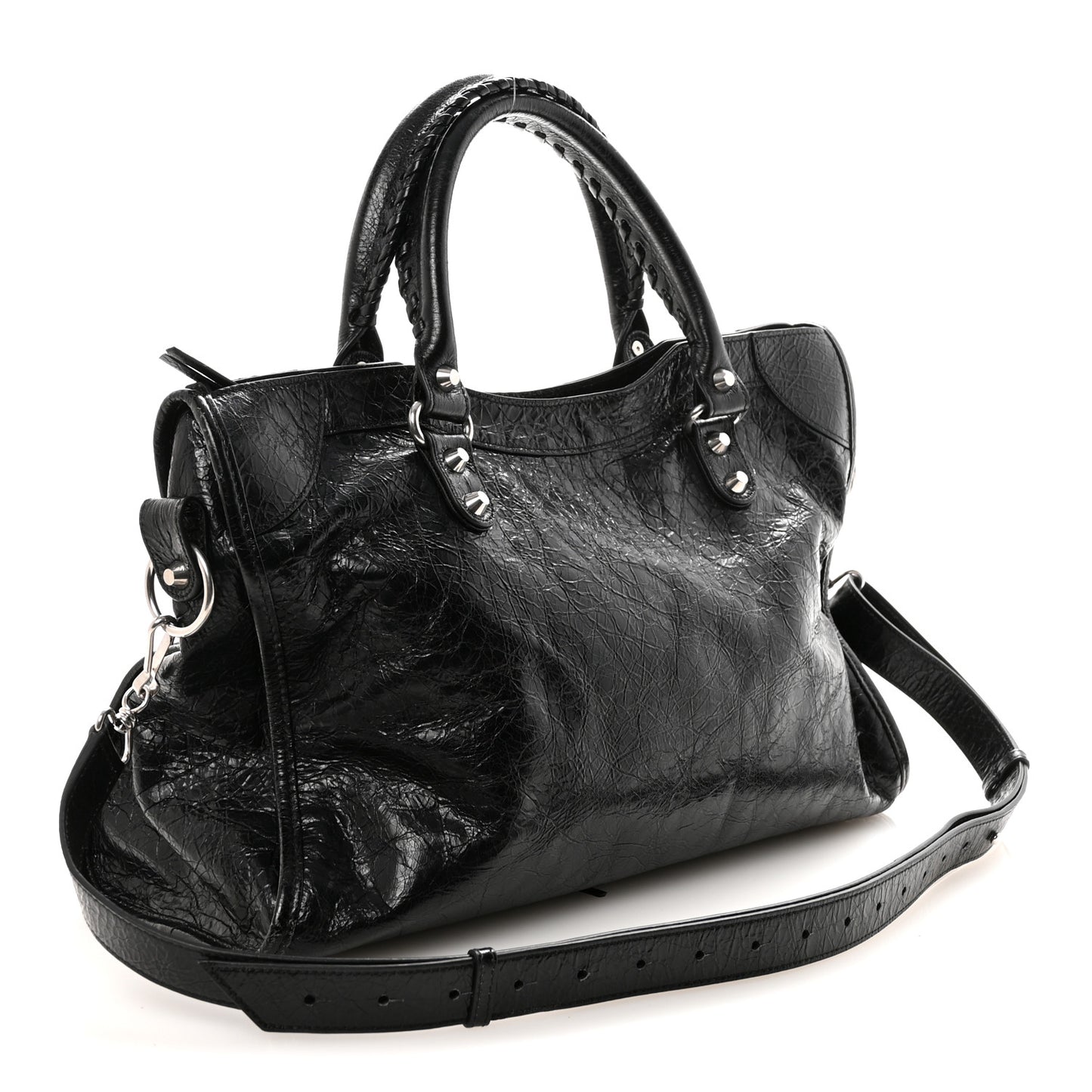 Agneau Arena Silver Hardware Medium Le City Black