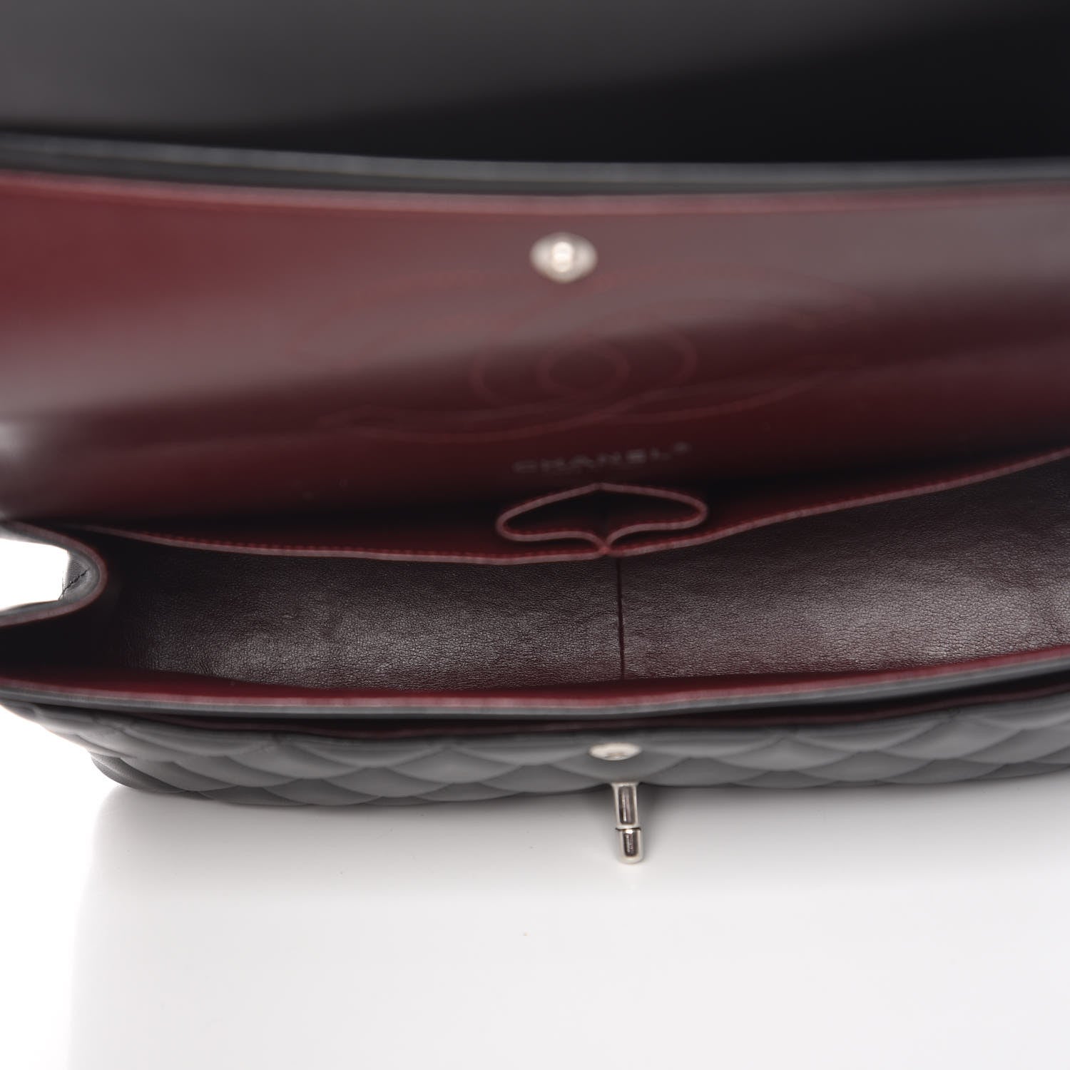 Chanel Lambskin Quilted Jumbo Double Flap Black 6 of 11