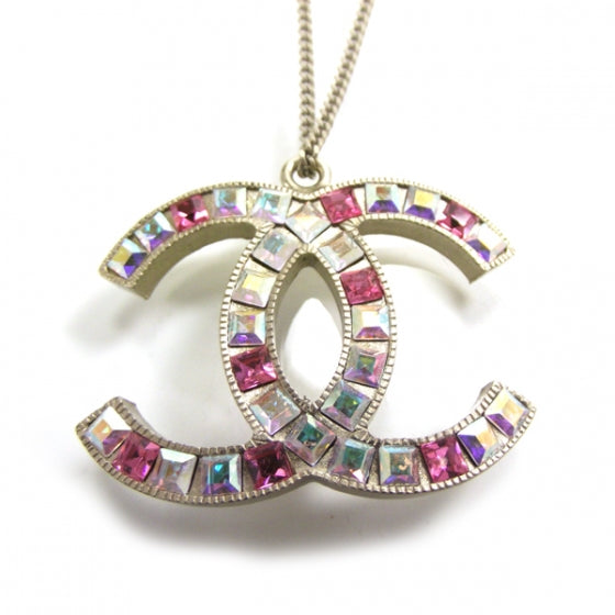 Chanel Crystal Large CC Necklace Multicolor 4 of 6