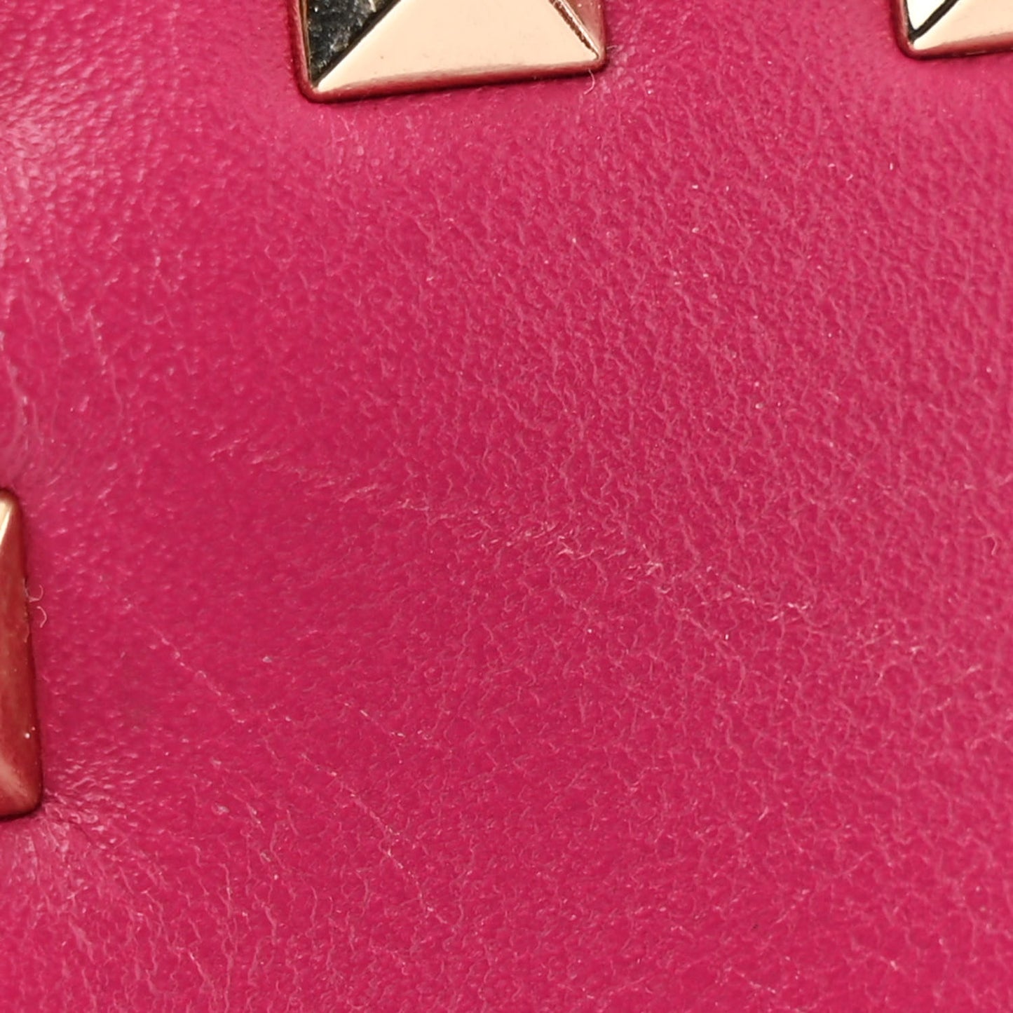 Vitello Rockstud Tote Deep Cyclamin