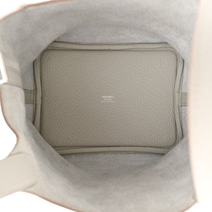 Hermes Taurillon Clemence Picotin Lock 18 PM Gris Perle 5 of 12