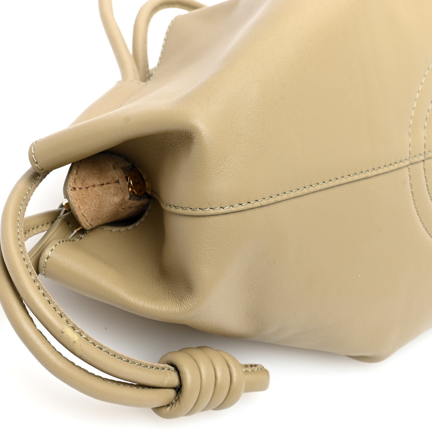 Shiny Nappa Calfskin Small Paseo Bag Clay Green