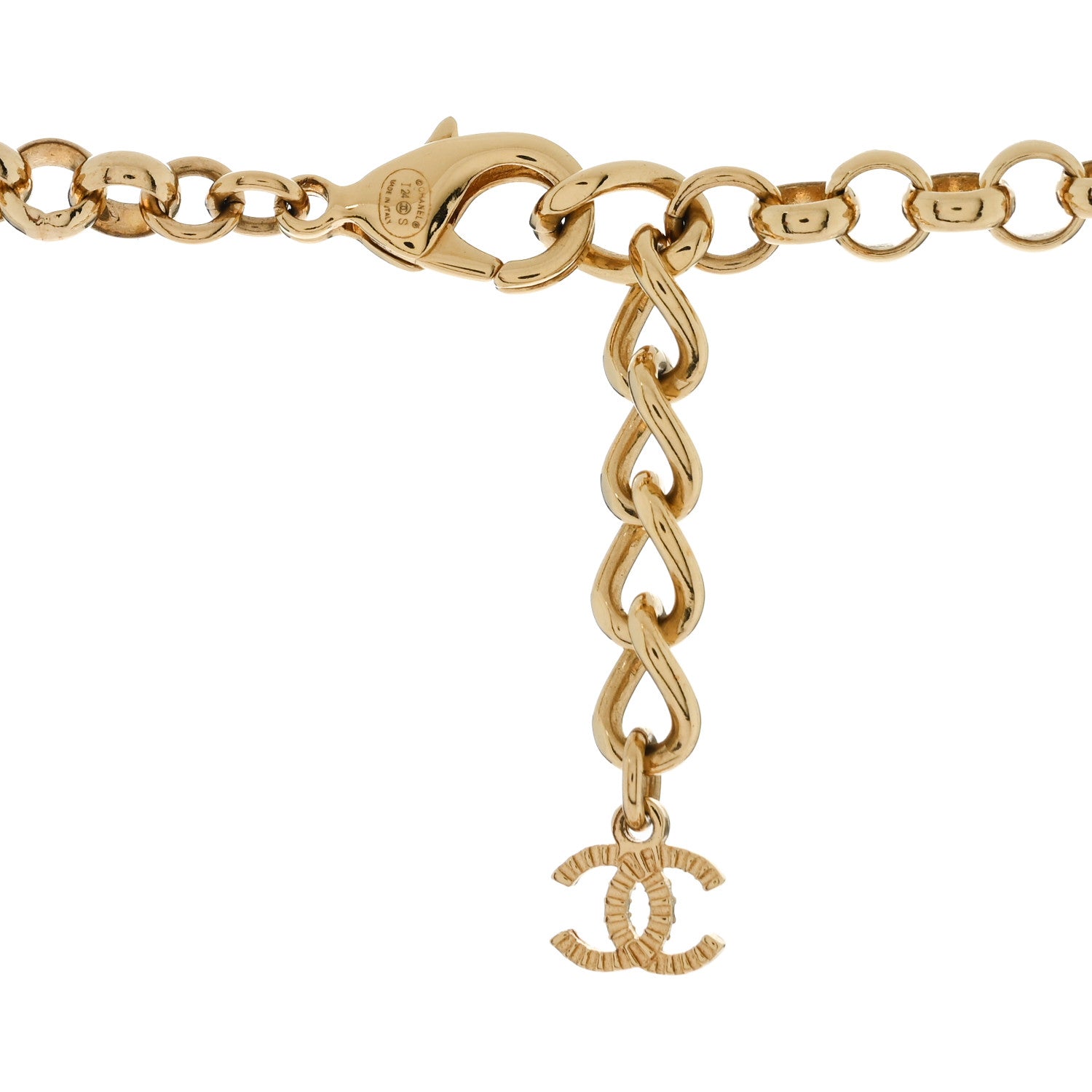 Chanel Pearl CC Necklace Gold 4 of 5