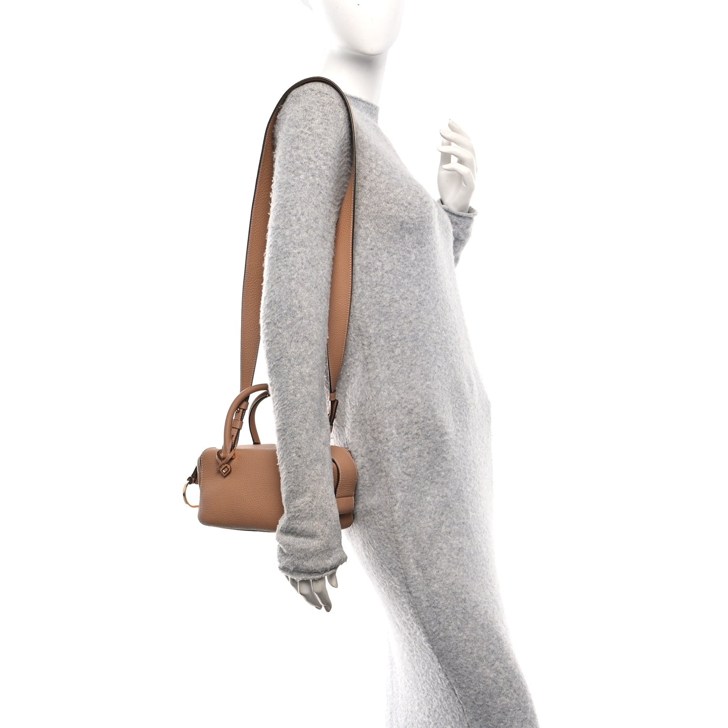 Taurillon Soft Mini Cool Box Satchel Latte