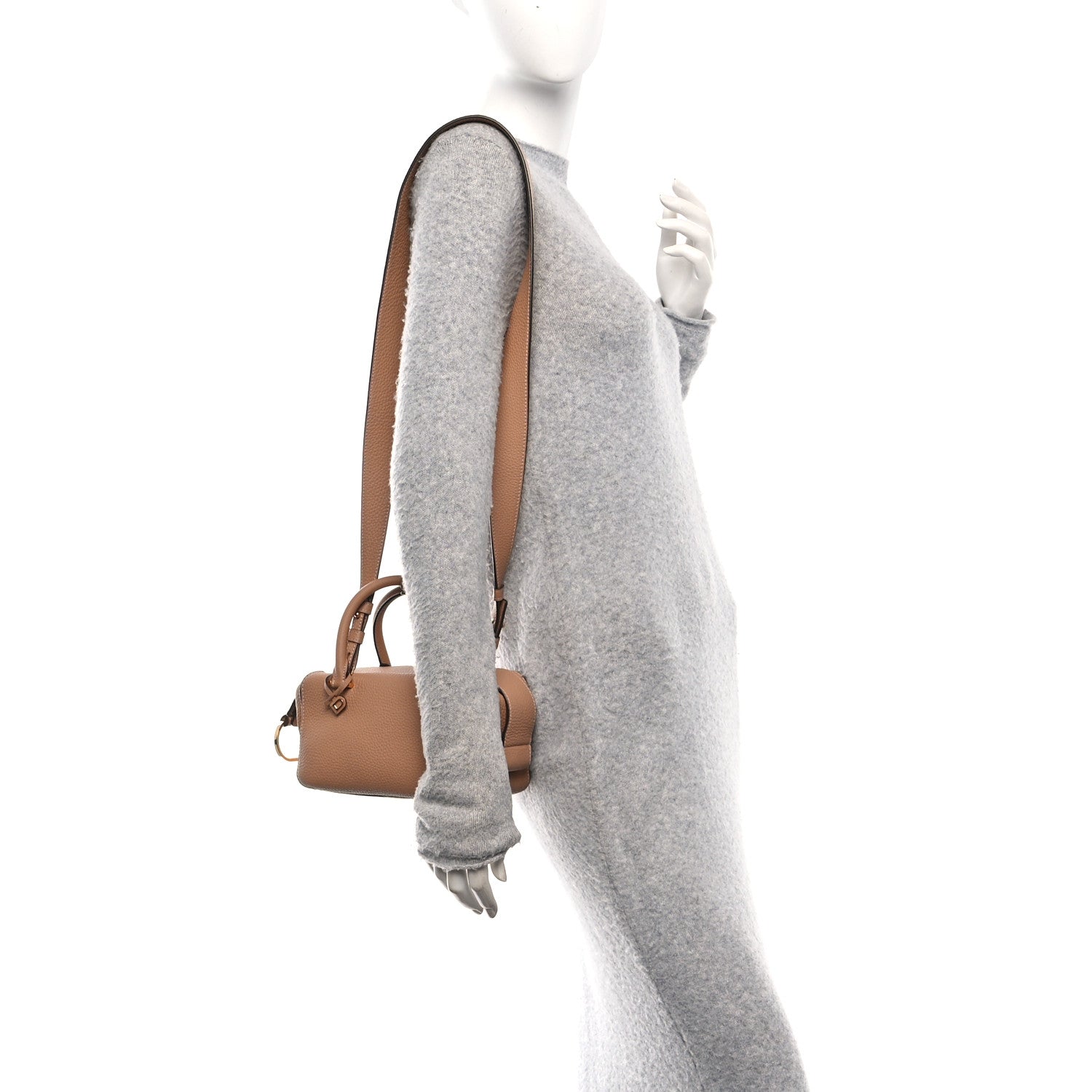Delvaux Taurillon Soft Mini Cool Box Satchel Latte 2 of 11