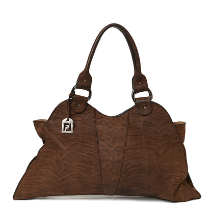 Fendi Suede Large Devil Trapezio Tote 1 of 13