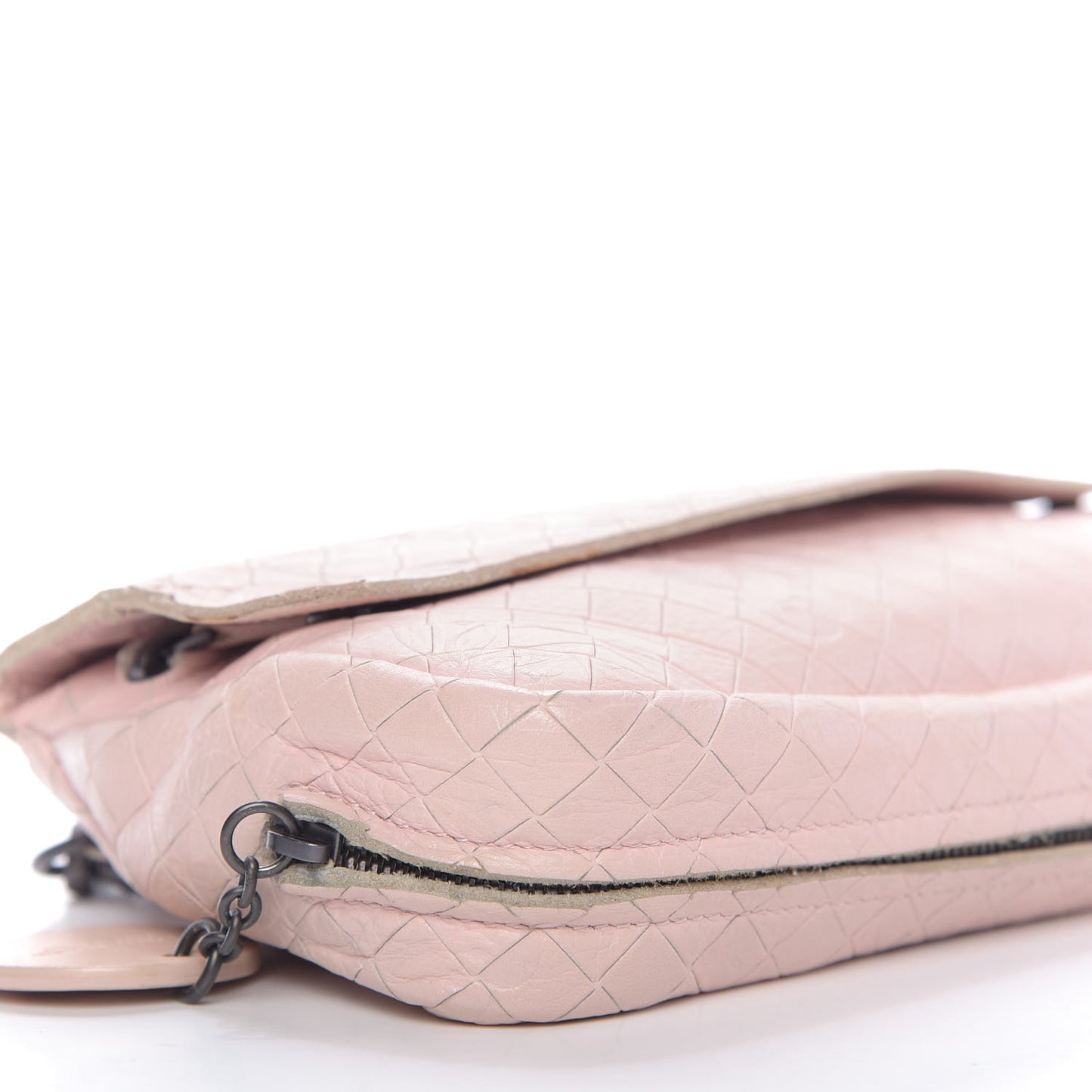 Calfskin Intrecciomirage Embossed Butterfly Small Chain Crossbody Petale