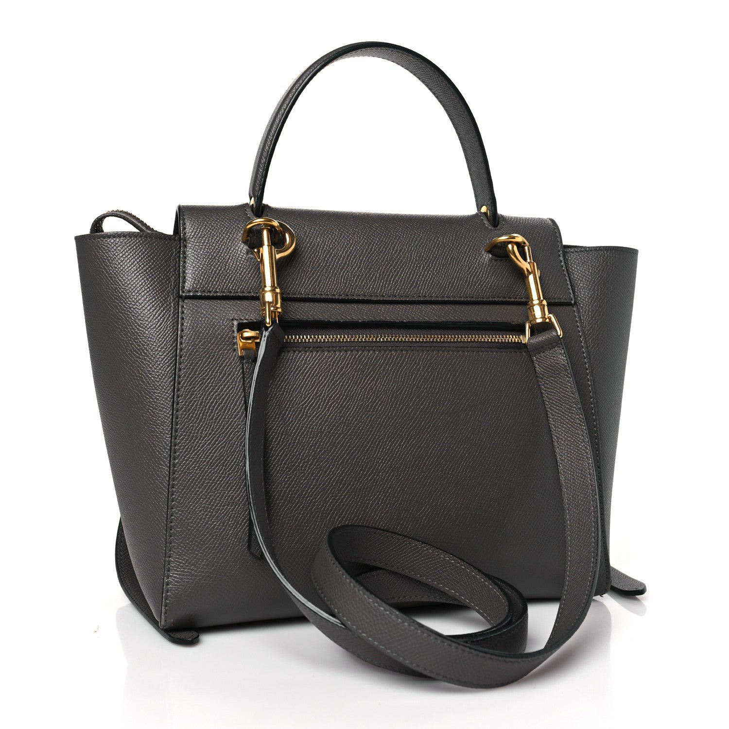 Celine Grained Calfskin Micro Belt Bag Grey 3 of 9