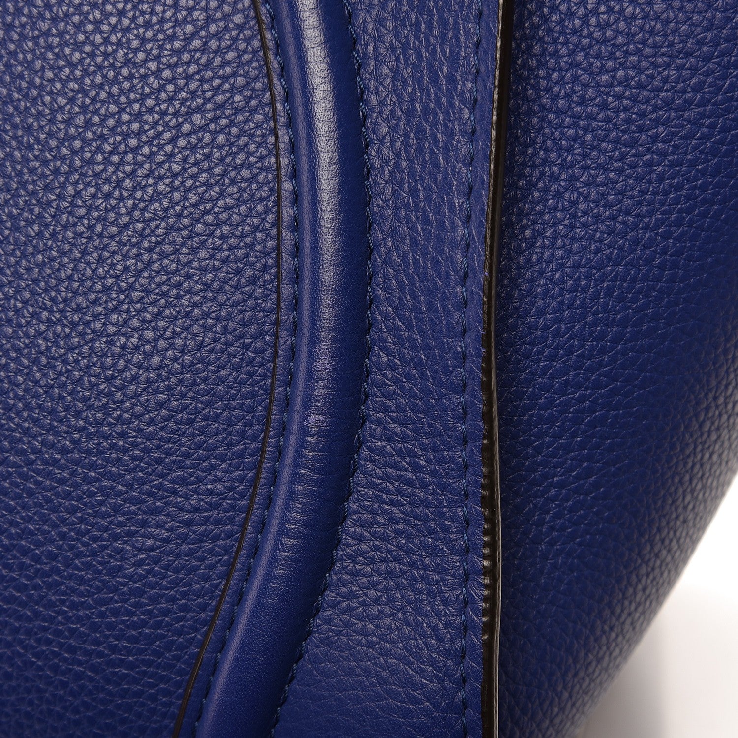 Celine Drummed Calfskin Mini Luggage Indigo 11 of 11