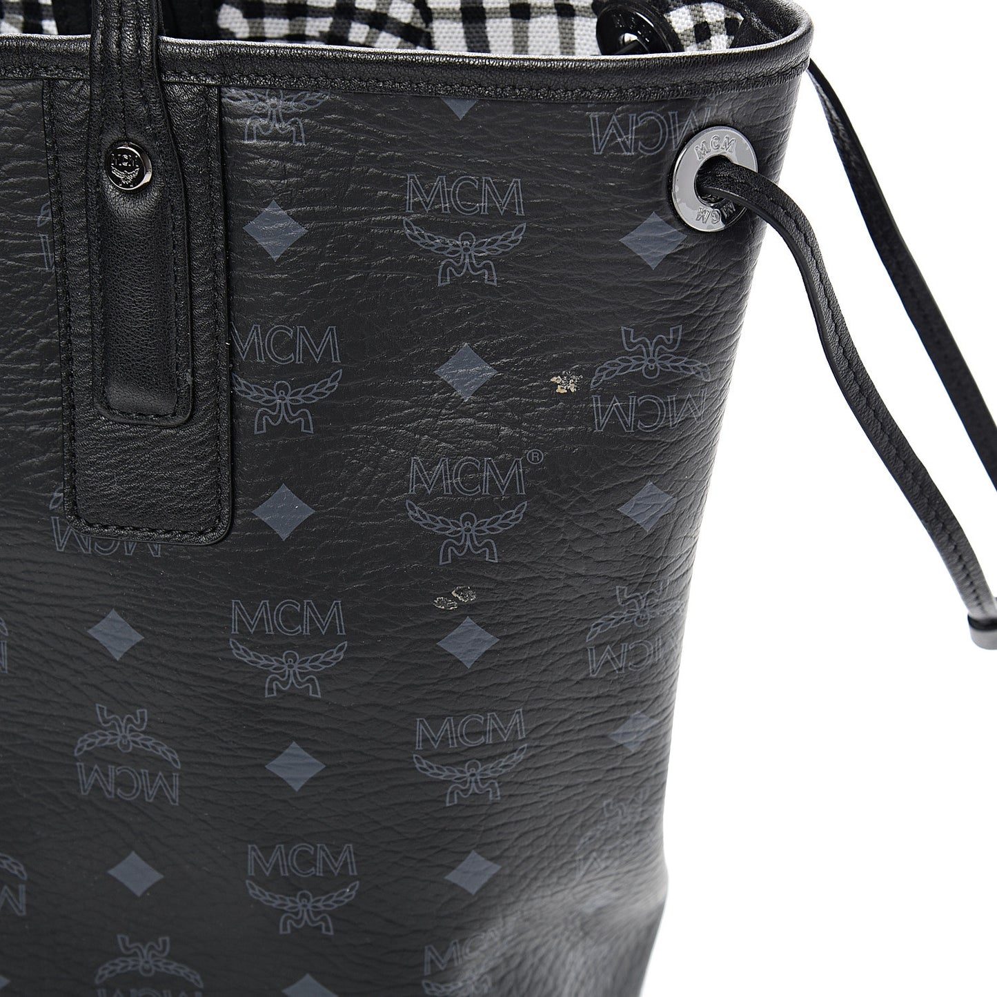 Visetos Medium Liz Reversible Shopper Tote Black