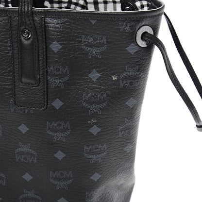 MCM Visetos Medium Liz Reversible Shopper Tote Black 17 of 17