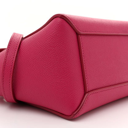 Celine Grained Calfskin Nano Belt Bag Raspberry 9 of 12