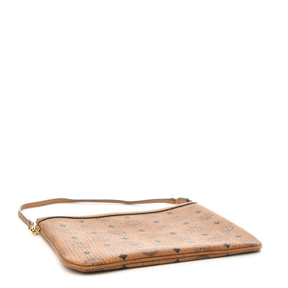 MCM Viseto Stark Wristlet Pouch Cognac 3 of 9