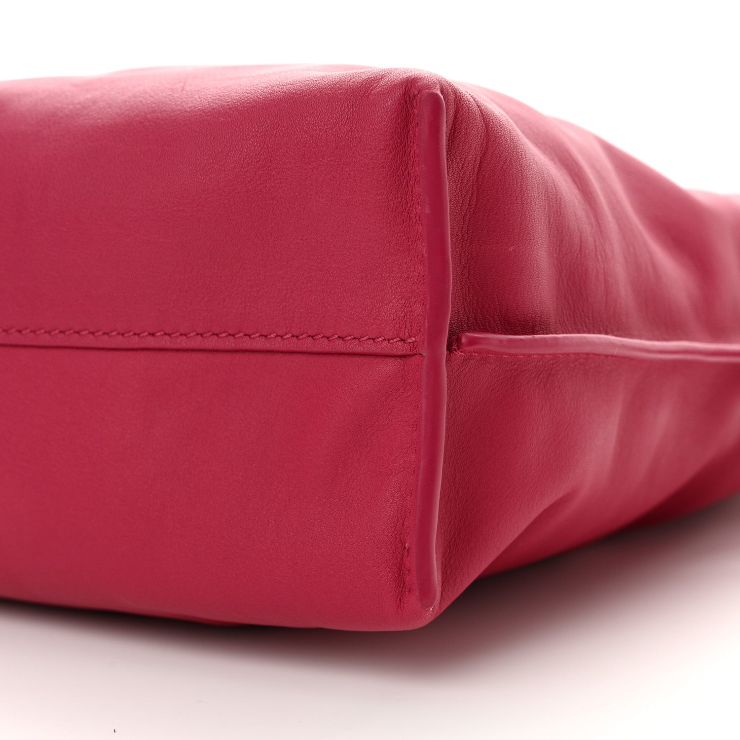 Loewe Satin Calfskin Monochrome Flamenco Knot Clutch Ruby Red Glaze 9 of 9
