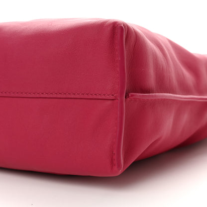 Loewe Satin Calfskin Monochrome Flamenco Knot Clutch Ruby Red Glaze 9 of 9