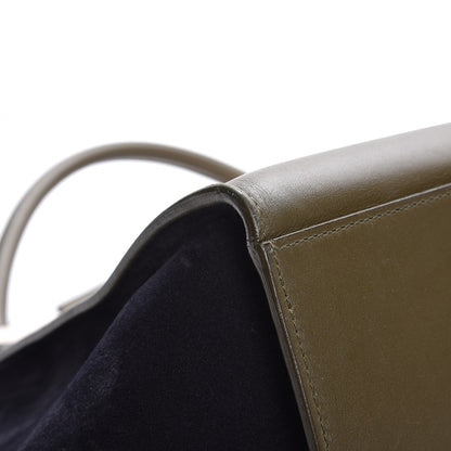 Celine Velluto Calfskin Suede Medium Tri-Color Trapeze 9 of 10