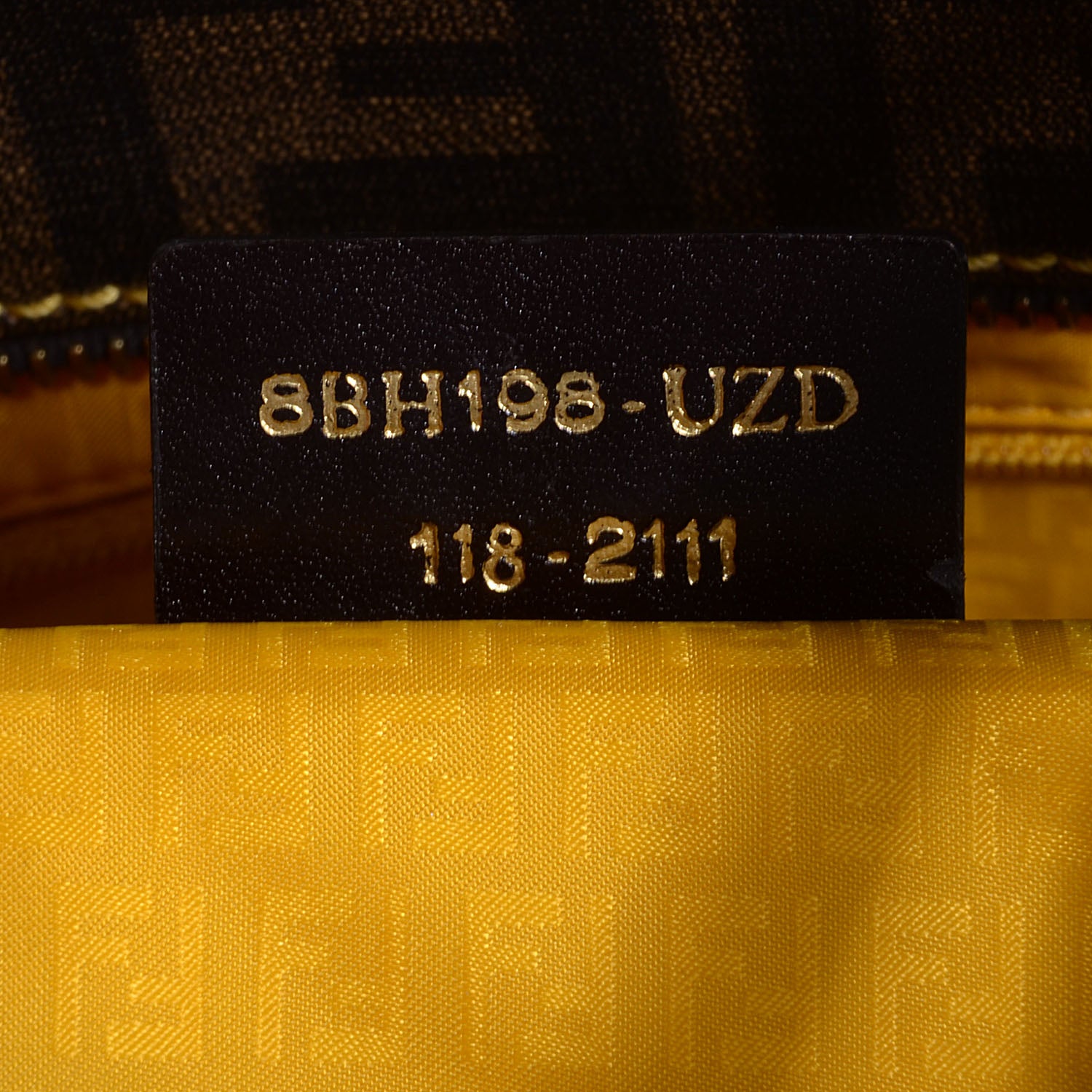Fendi Zucca Spalmati Small Roll Tote Tobacco Giallo 7 of 10